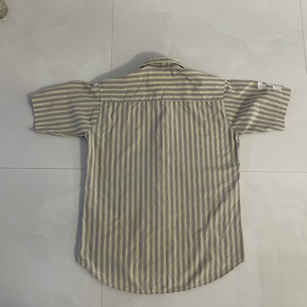 VTG Ralph Lauren Polo Big Pony Button Down Stripe 2XL Pearl Snap